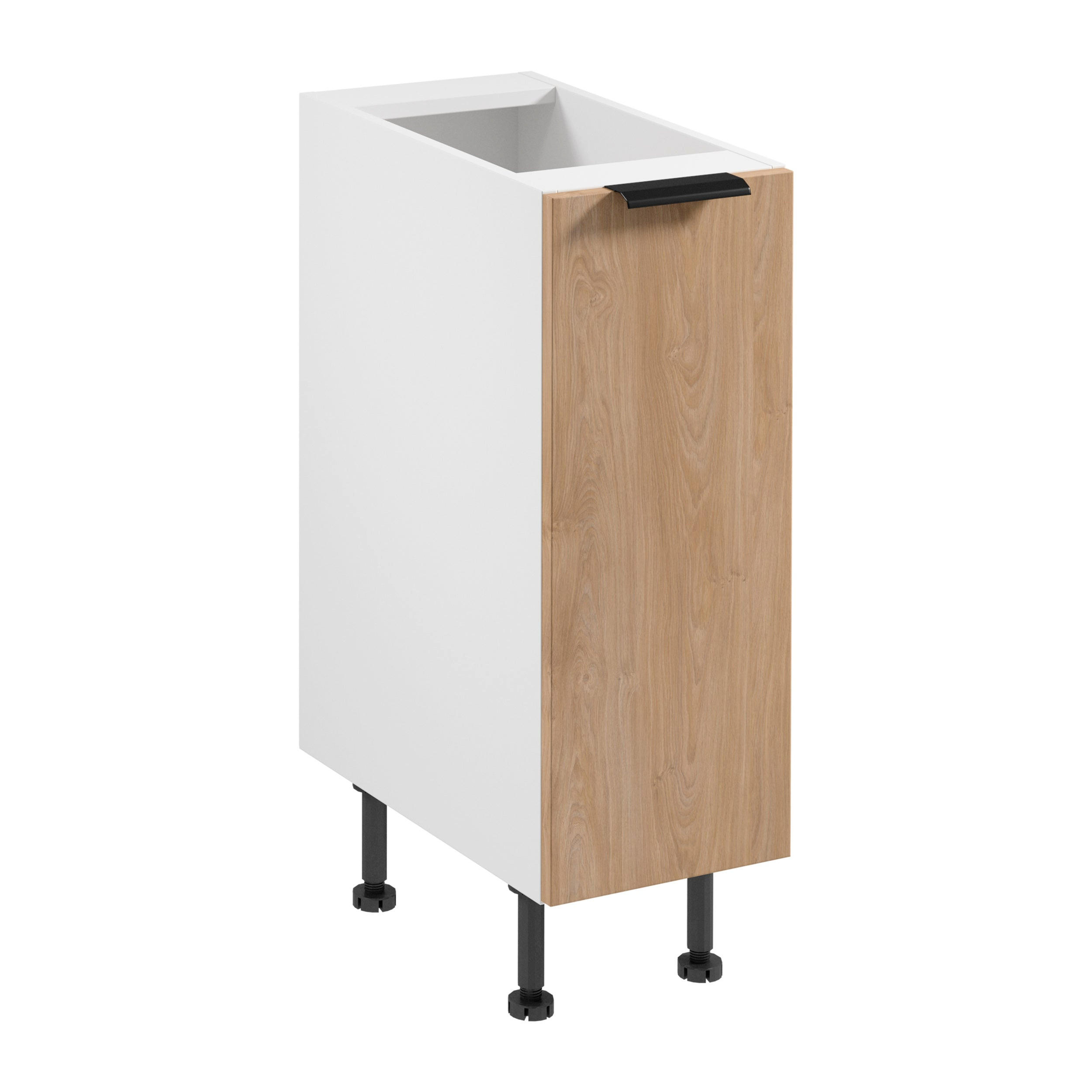 UNTERSCHRANK D30 P/L – Sorento Weiß Sonoma Eiche – Weiß / Sonoma Eiche - Weiß/Sonoma Eiche, Holzwerkstoff (30/87/52cm) - ROYAL24_MARKT