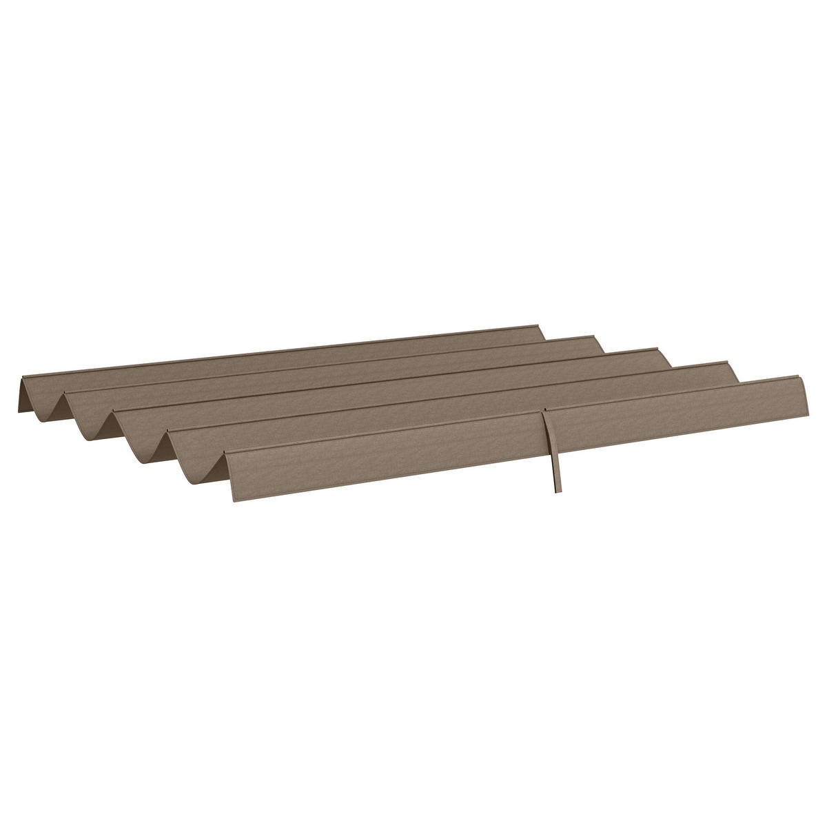 ERSATZDACH für 2,85 x 2 m Gartenpavillon, ausziehbar, einfache Montage, Polyester, Kaffee - Cappuccino, Textil (286/23/245cm)