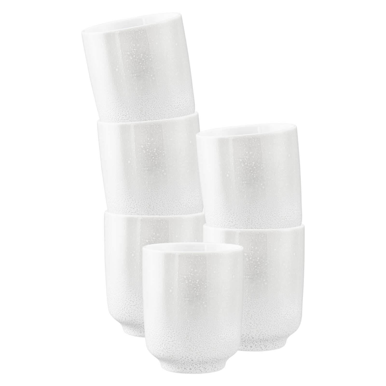 KAFFEEBECHER OHNE HENKEL Sento Home Aura white 400 ml 6er Set - Weiß, Keramik (0.4L) - Seltmann Weiden