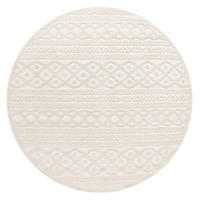OUTDOORTEPPICH Ethno Creme Ø 200 cm - Creme, Kunststoff (200/200cm) - TT Home