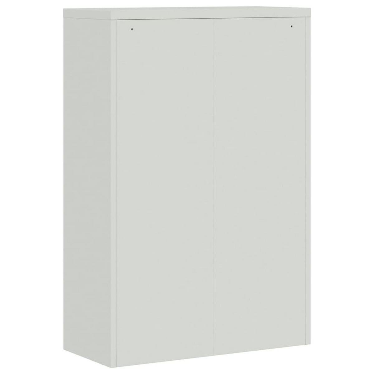 AKTENSCHRANK 90/40/140 Cm Stahl Grau - Grau, Metall (90/140/40cm) - vidaXL