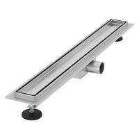 DUSCHRINNE 70cm - Silberfarben, Metall (13.9/7.8/74cm) - LuxeBath