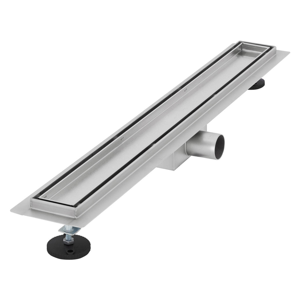DUSCHRINNE 70cm - Silberfarben, Metall (13.9/7.8/74cm) - LuxeBath