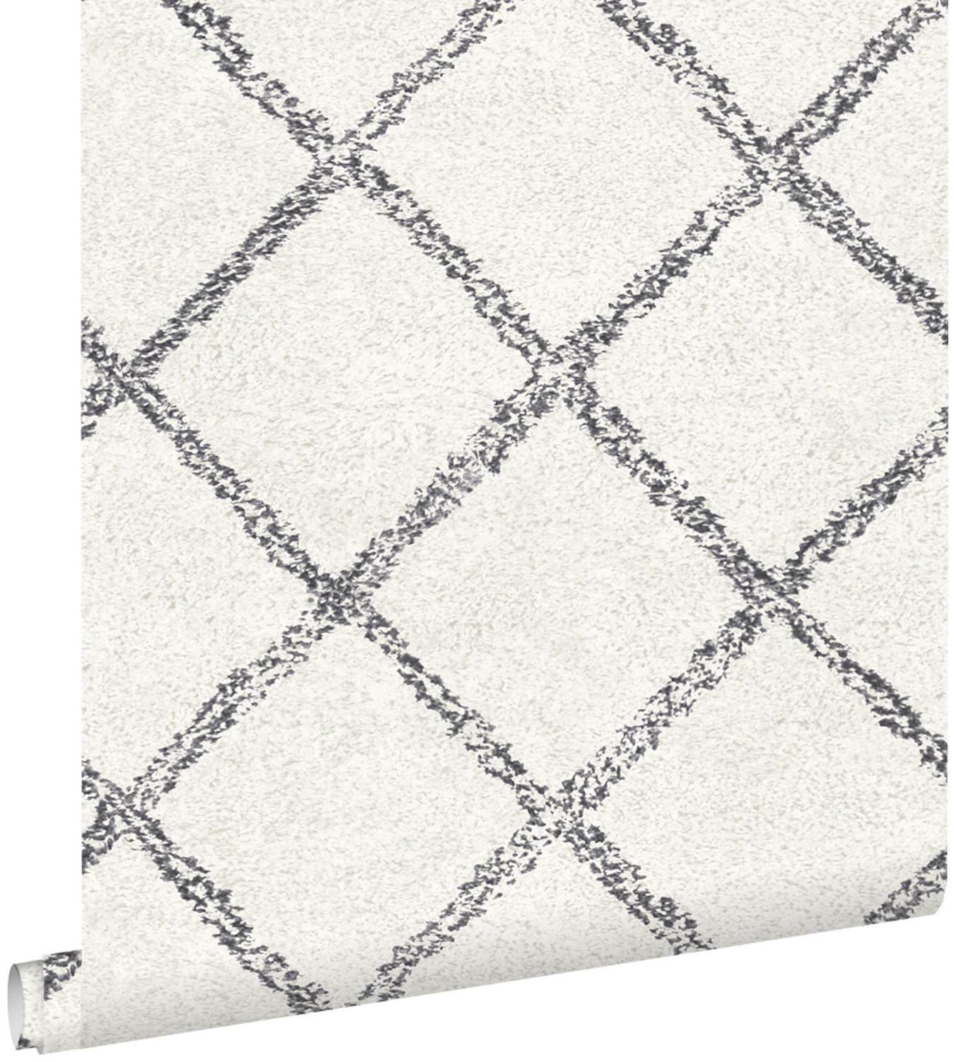 TAPETE orientalisches Berberteppich-Motiv 53 cm x 10.05 m - Weiß, Papier (53/1000cm) - ESTAhome