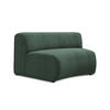 SOFAELEMENT Chenille Stoff Grün - Schwarz/Grün, Kunststoff/Textil (147/70/89cm) - Makamii