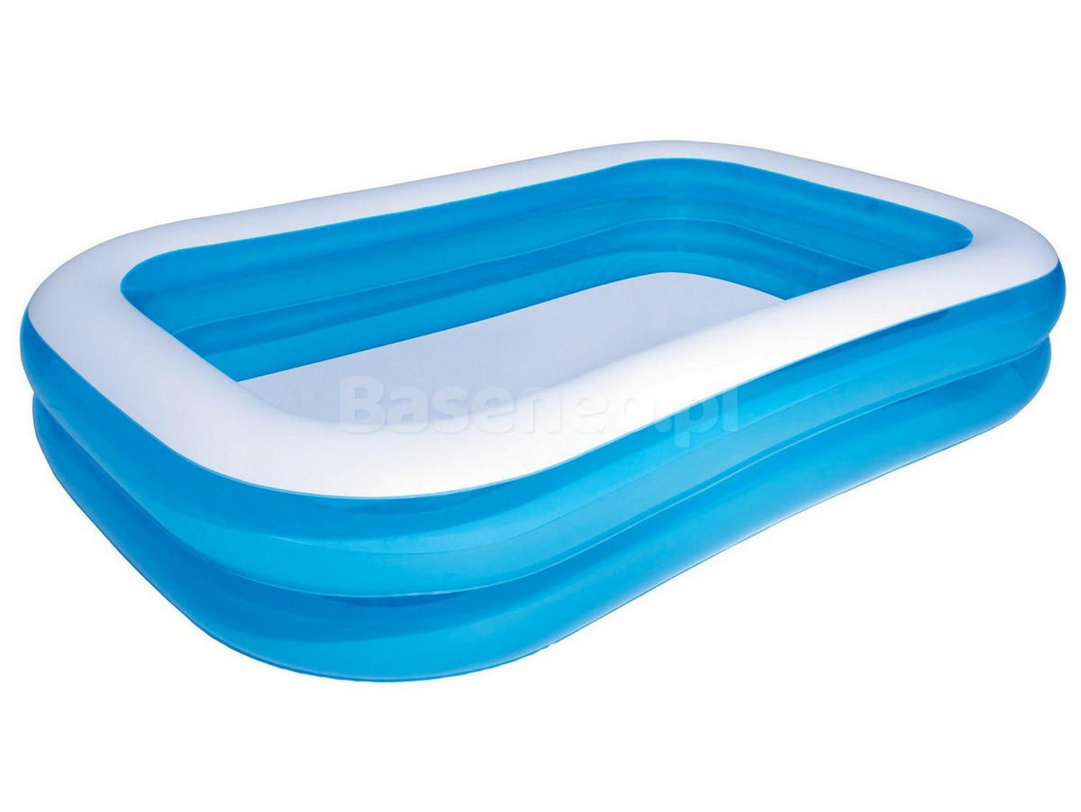 AUFBLASBARER POOL 262 x 175 x 51 cm - 54006 + Abdeckung - Blau, Textil (262/51/175cm)