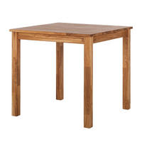 ESSTISCH - Massivholz - Eichefarben, Holz (80/80/75cm) - home24