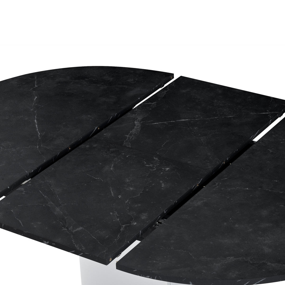 ESSTISCH WIM 100-140/100/74 cm - Anthrazit/Schwarz, Holzwerkstoff (100/100/74cm) - B&D Home