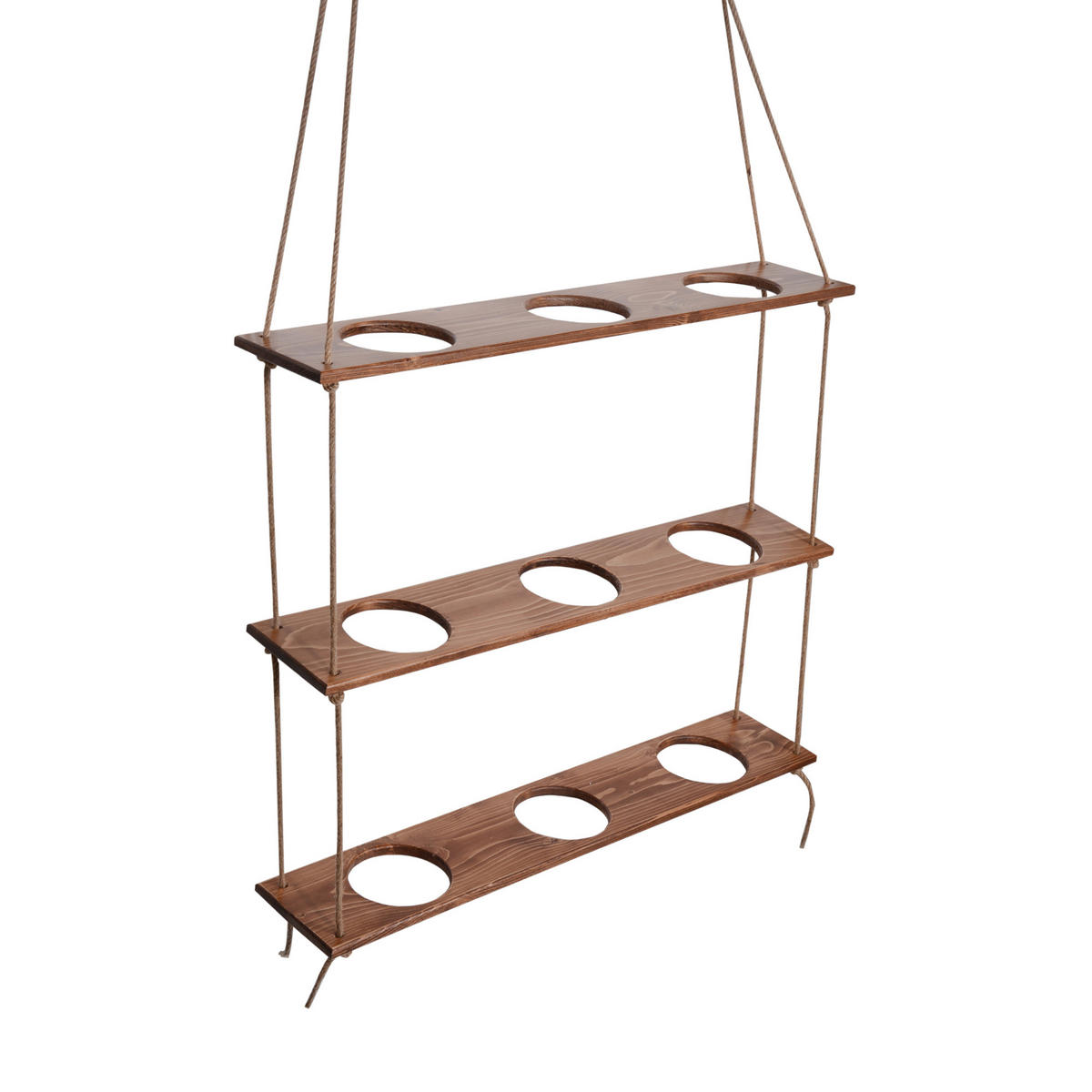 WANDREGAL Nakskov - Kieferfarben, Holz (90/105/17cm) - [en.casa]