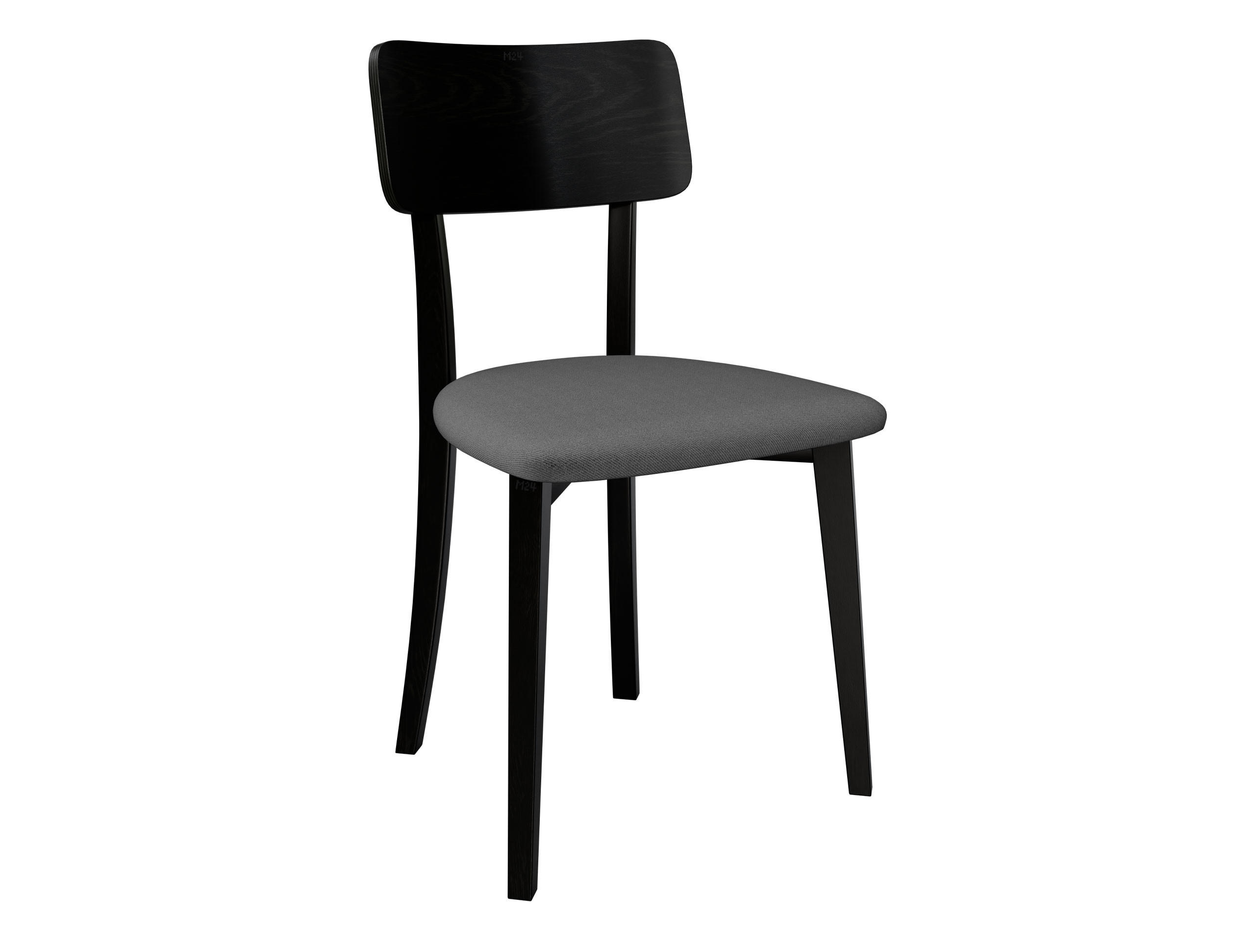 ESSZIMMERSTUHL Hugo VI - Schwarz/Grau, Holz/Textil (47/86/48cm) - MIRJAN24