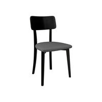 ESSZIMMERSTUHL Hugo VI - Schwarz/Grau, Holz/Textil (47/86/48cm) - MIRJAN24