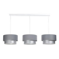 HÄNGELEUCHTE Grau 30/88 cm - Silberfarben, Kunststoff (30/2.6/88cm) - ONZENO