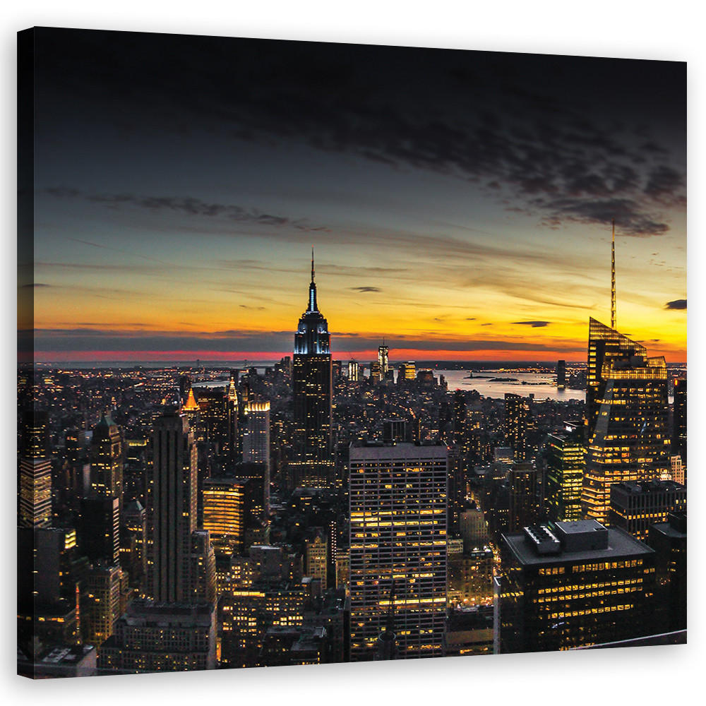 Feeby Wandbild Orange 50x50 cm