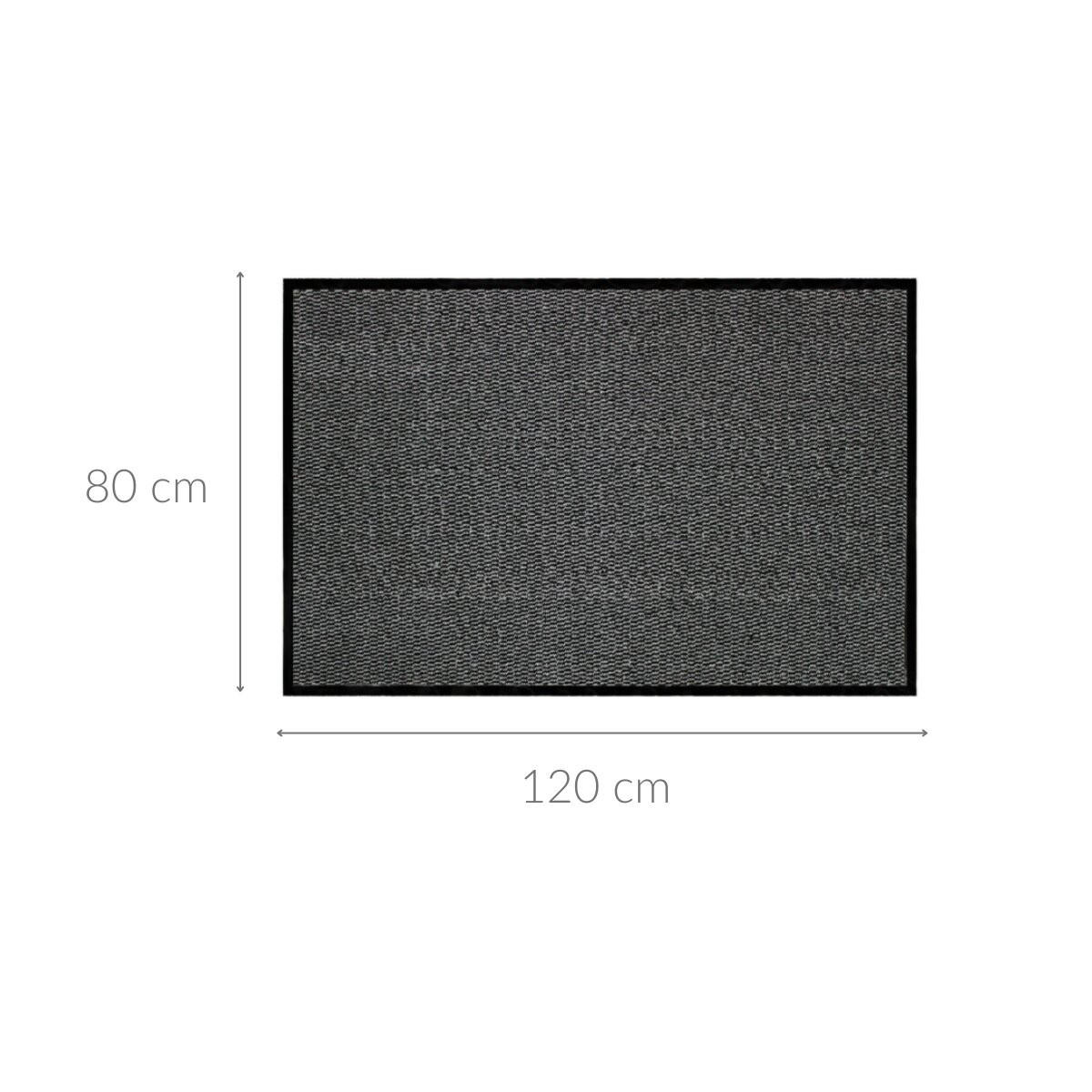 FUSSMATTE Julius staubabweisend - Anthrazit, Kunststoff (80/120cm) - Douceur d´intérieur