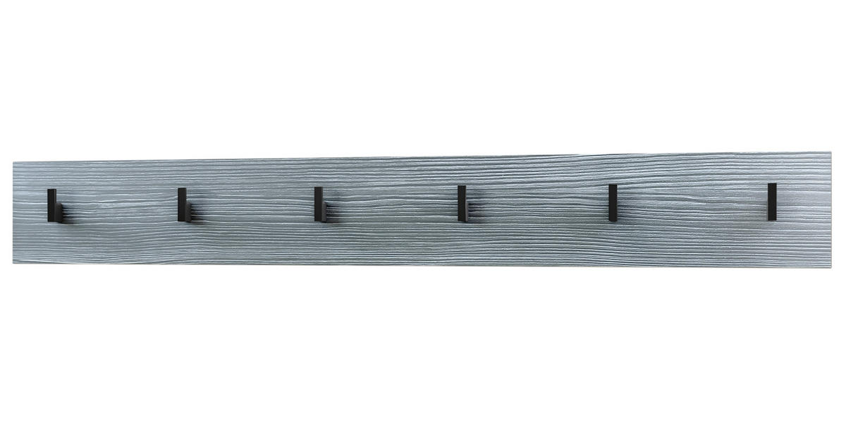 GARDEROBENPANEEL Linea Avola-Anthrazit - Anthrazit, Holzwerkstoff (110.5/14.5/3.5cm) - Vladon