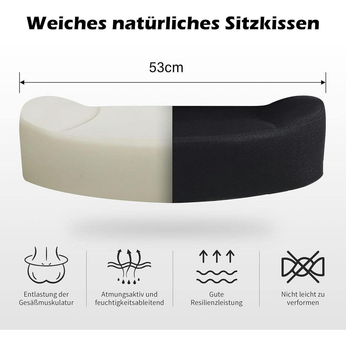 BÜROSTUHL mit hoher Rückenlehne und 200 kg Tragkraft Schwarz - Schwarz, Textil (53/107/49cm)