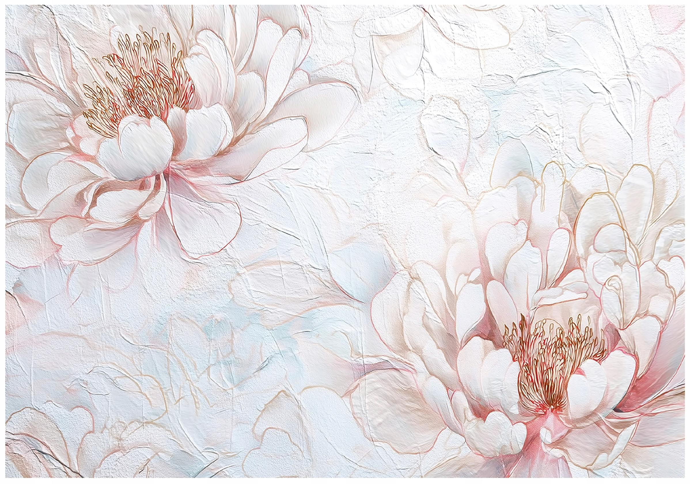 FOTOTAPETE Blumen Pfingstrosen Rosa 350x250 cm - Multicolor, Papier (350/250cm) - Wallarena