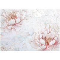 FOTOTAPETE Blumen Pfingstrosen Rosa 350x250 cm - Multicolor, Papier (350/250cm) - Wallarena