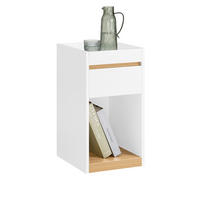 NACHTTISCH Weiß - Weiß, Holzwerkstoff (30/55/35cm) - SoBuy