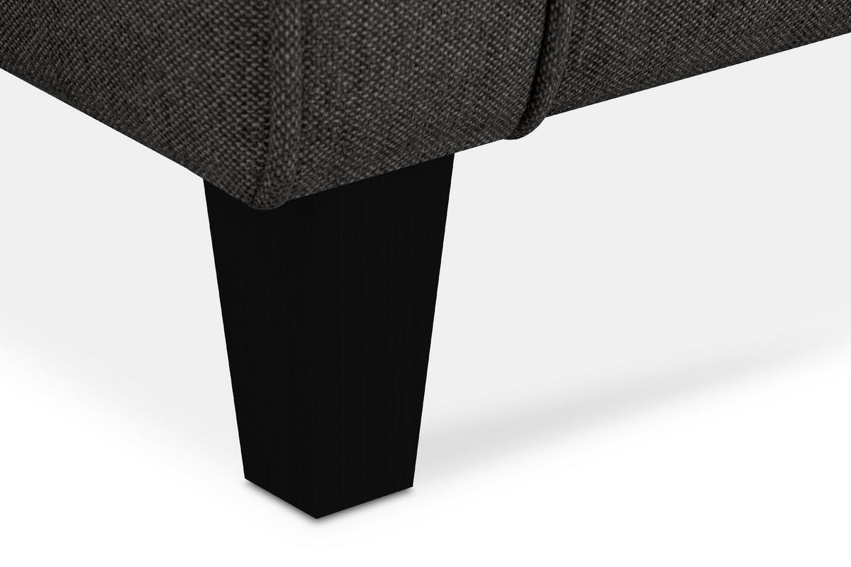 OHRENSESSEL MILES Massivholzbeine schwarz, grau - Grau, Holzwerkstoff/Buchenholz (82/105/97cm) - KONSIMO®