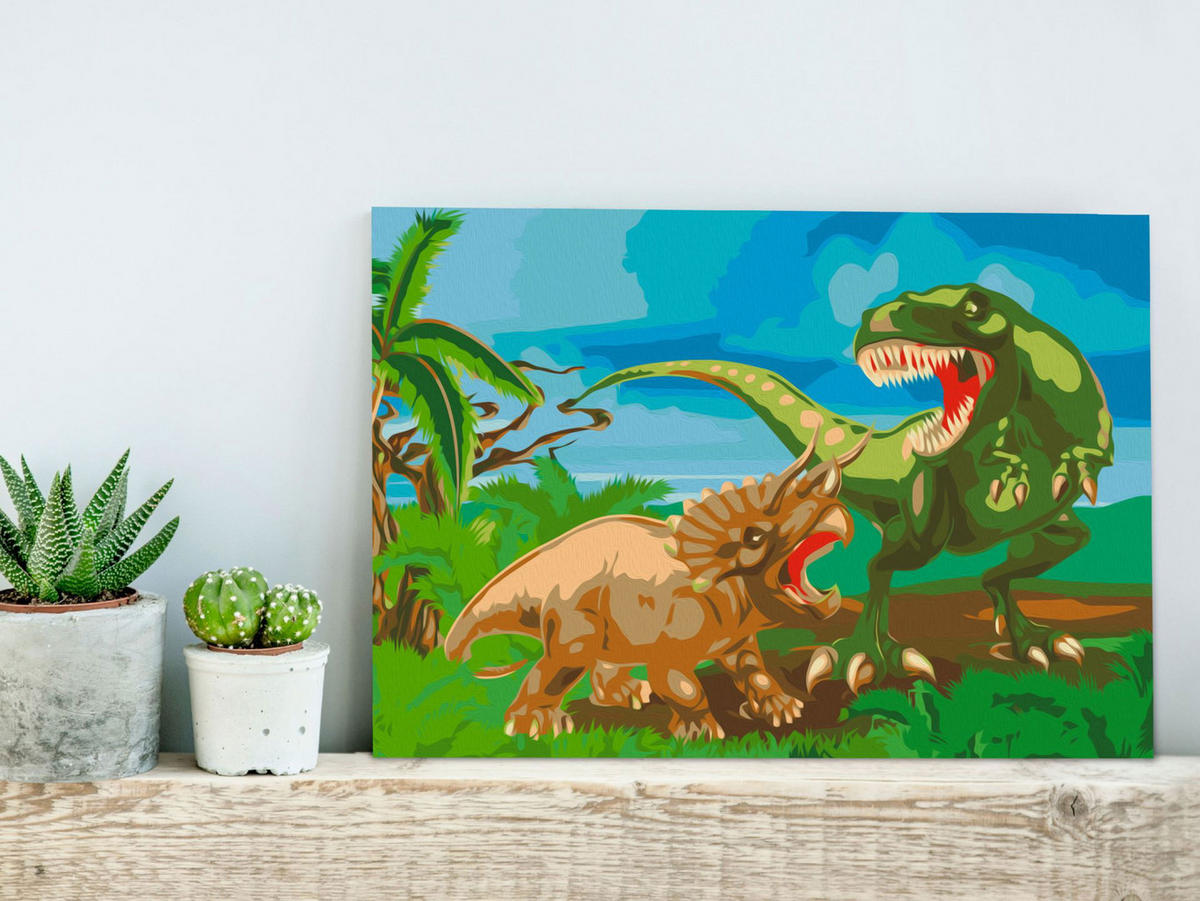 MALEN NACH ZAHLEN 50/40 cm - Multicolor, Textil (1.4/40cm) - KUNSTLOFT