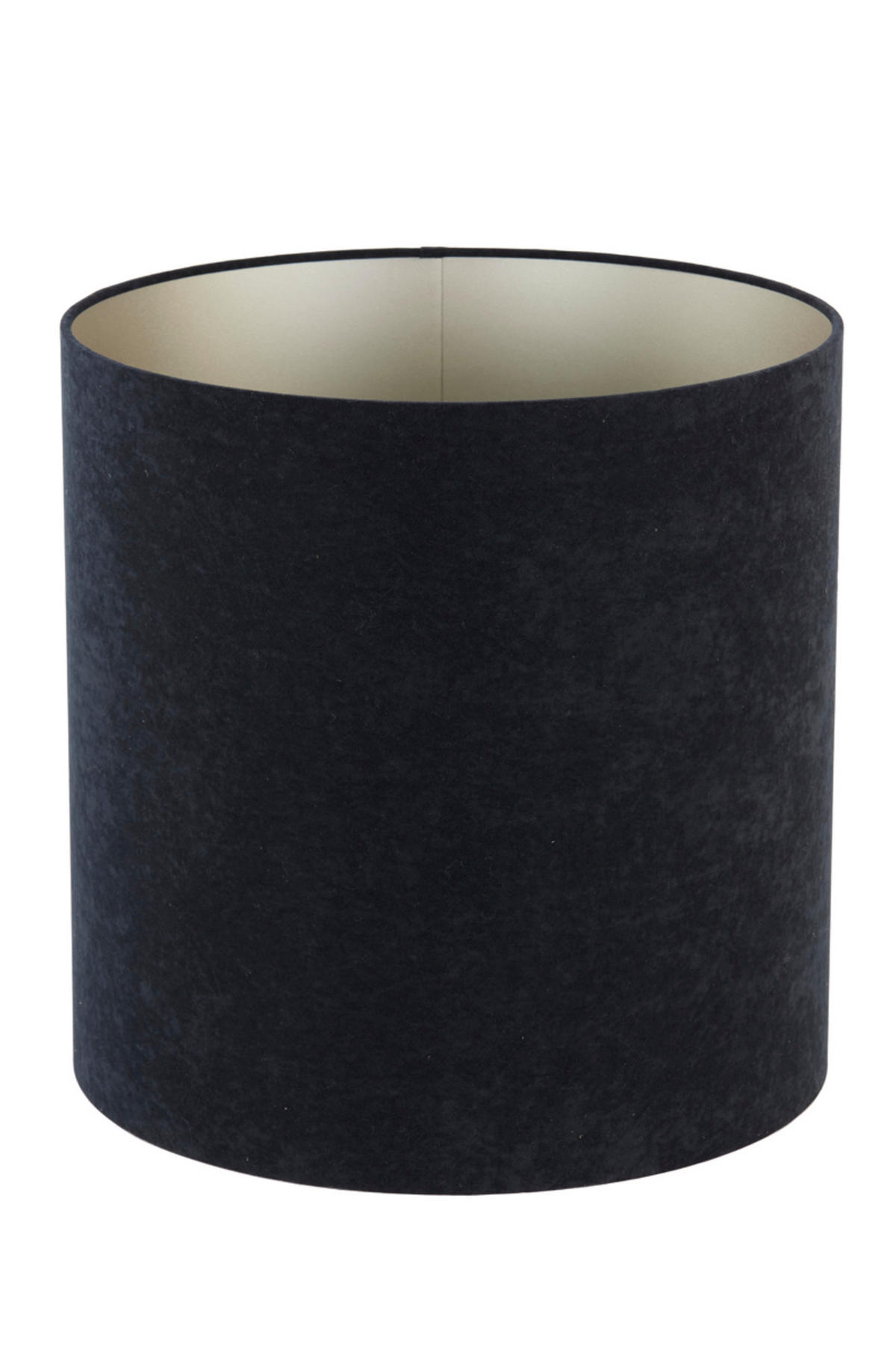 LAMPENSCHIRM Samt Schwarz Ø45/45 cm - Schwarz, Textil (45/45/45cm) - Light & Living