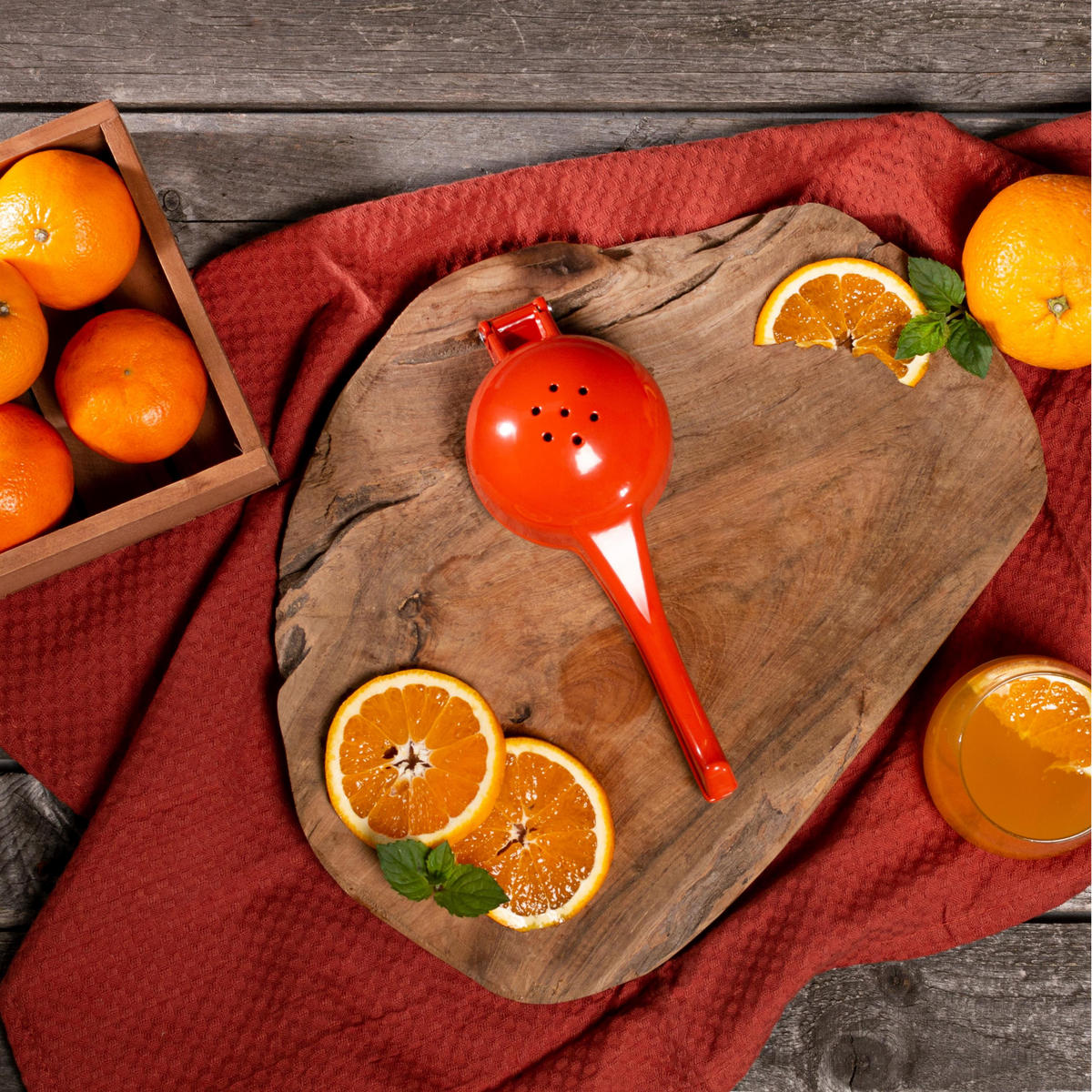 ORANGENPRESSE, orange, Metall - Orange, Metall (9cm) - bremermann