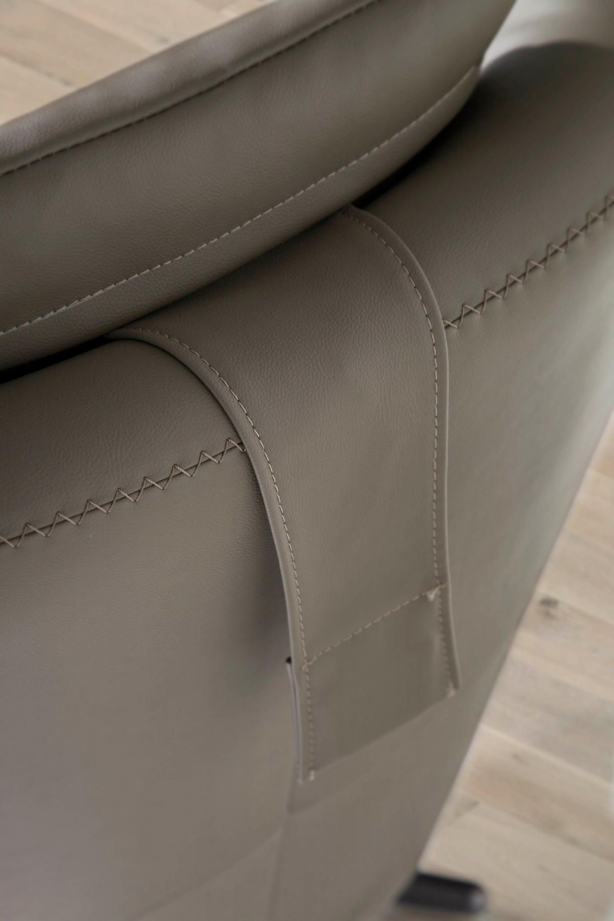 SESSEL Kunstleder Nerz 76 /90 /100 cm - Grau, Textil (76/100/90cm) - ANGEL CERDA