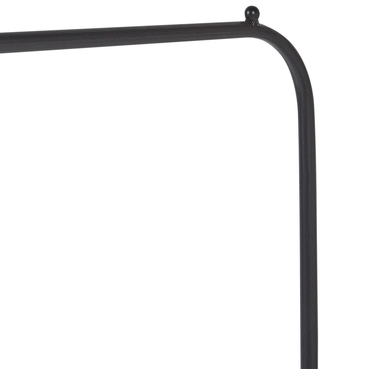 KLEIDERSTÄNDER Metall schwarz 171 cm Eureka - Schwarz, Metall (48/171/30cm) - Beliani
