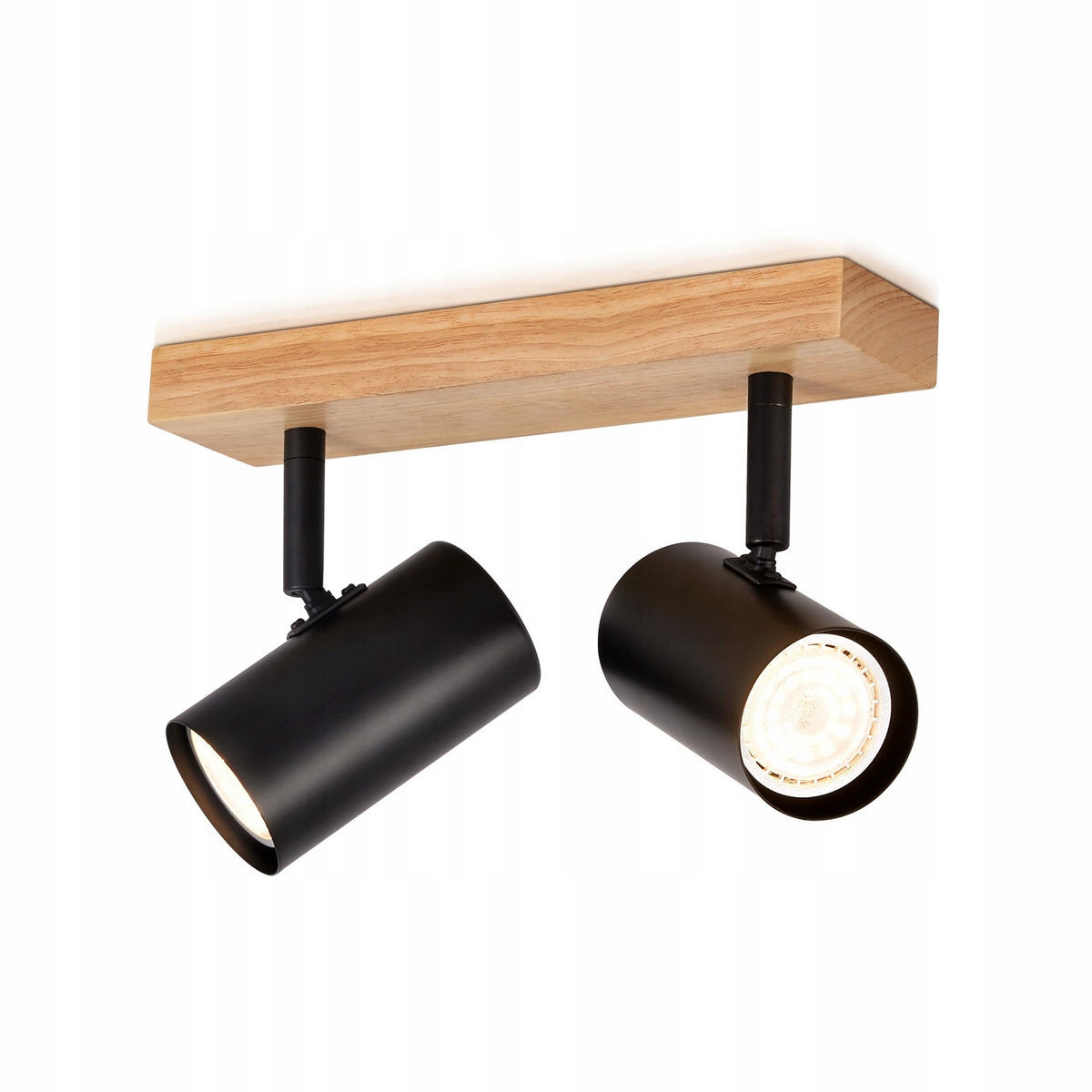 DECKENLEUCHTE Nicole - Schwarz, Holzwerkstoff (25/6/17cm) - Nettlife