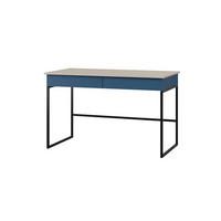 SCHREIBTISCH LIMA 10 125/76/60 cm in Kaschmir/Meeresblau - Kaschmir/Blau, Holzwerkstoff (125/76/60cm) - Deine Möbel 24