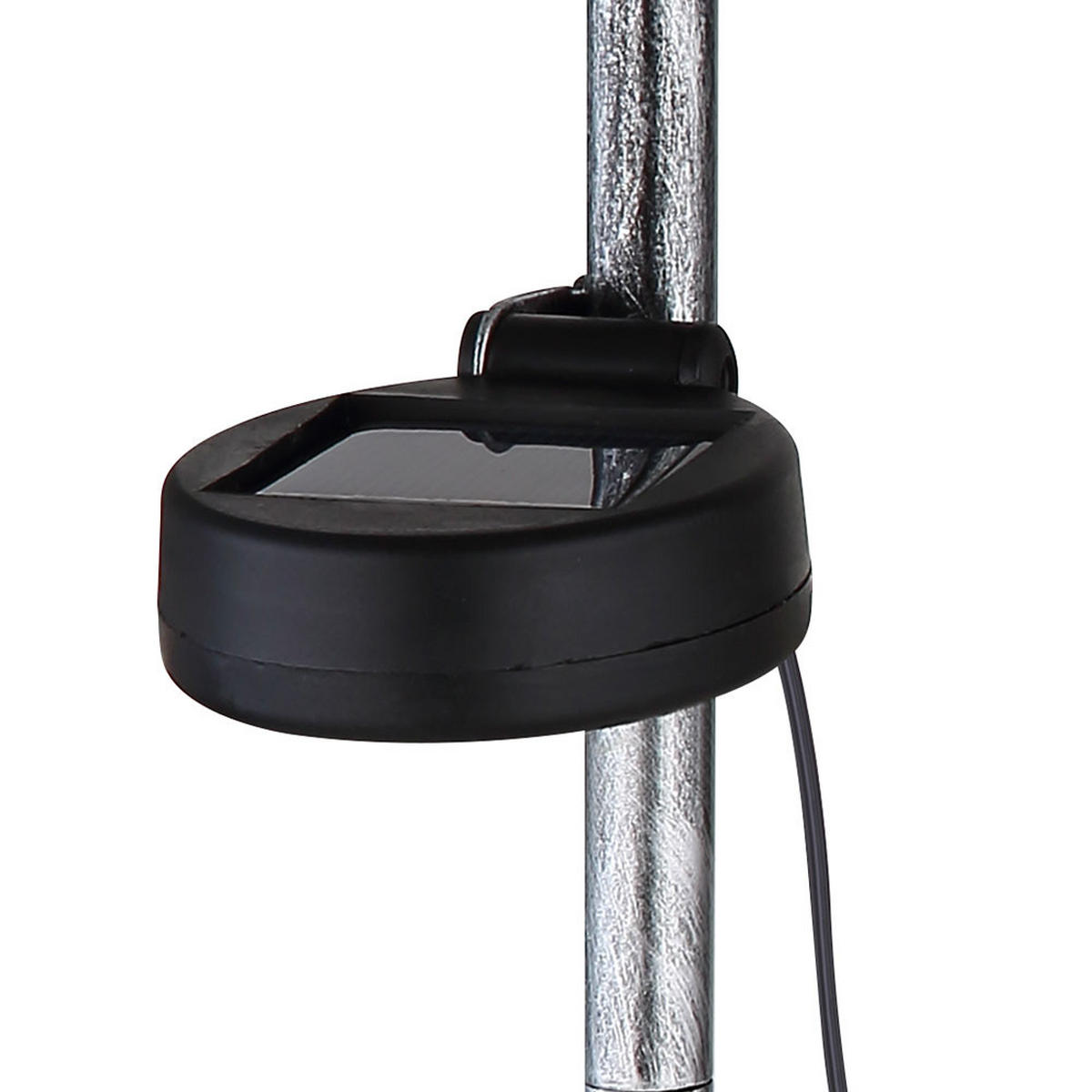 LED AUSSENLEUCHTE Solarleuchte Silber - Silberfarben, Metall (13/4.5/53cm) - Globo Lighting