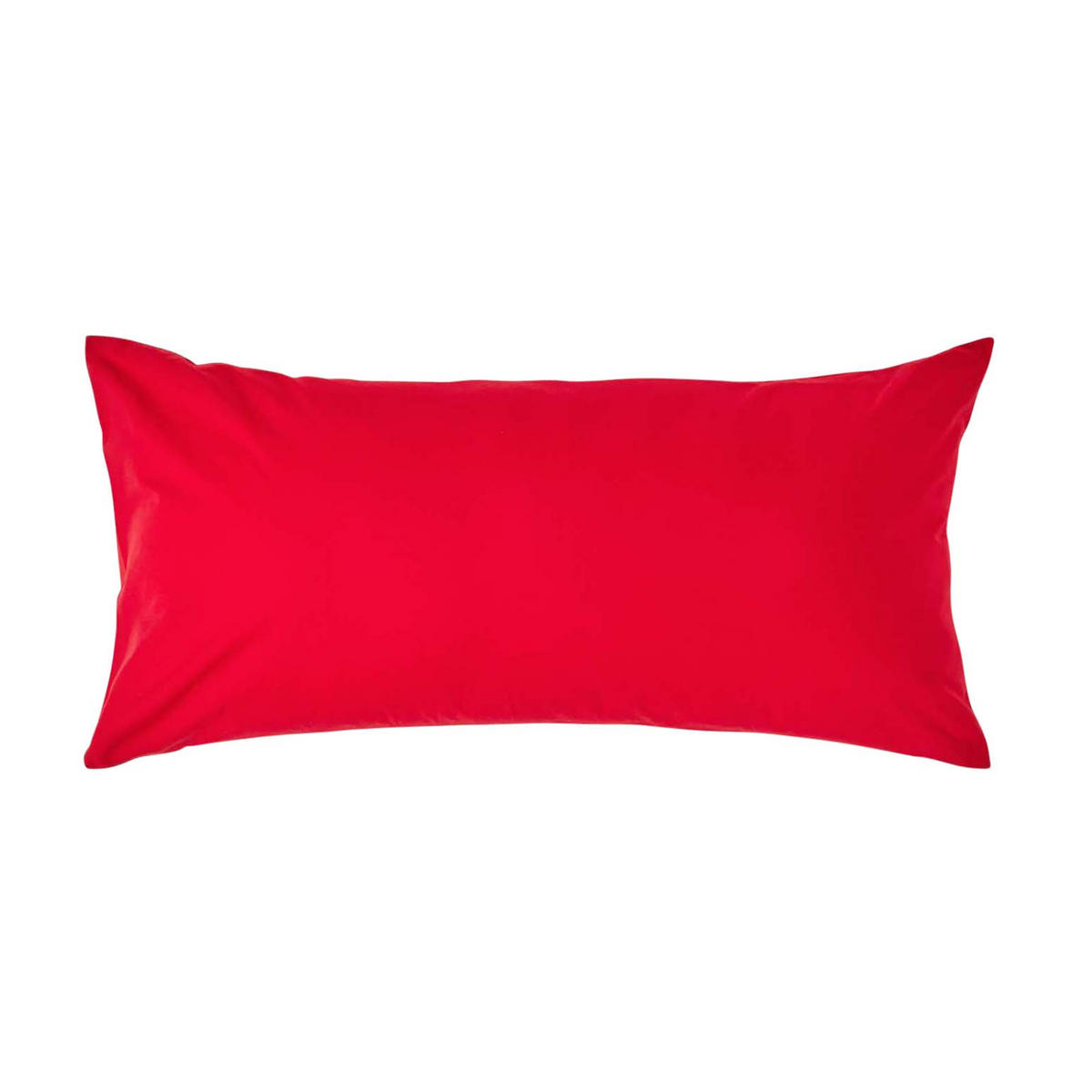 KISSENBEZUG Perkal, Ägyptische Baumwolle, Fadendichte 200 - Rot, Textil (40/80cm) - Homescapes