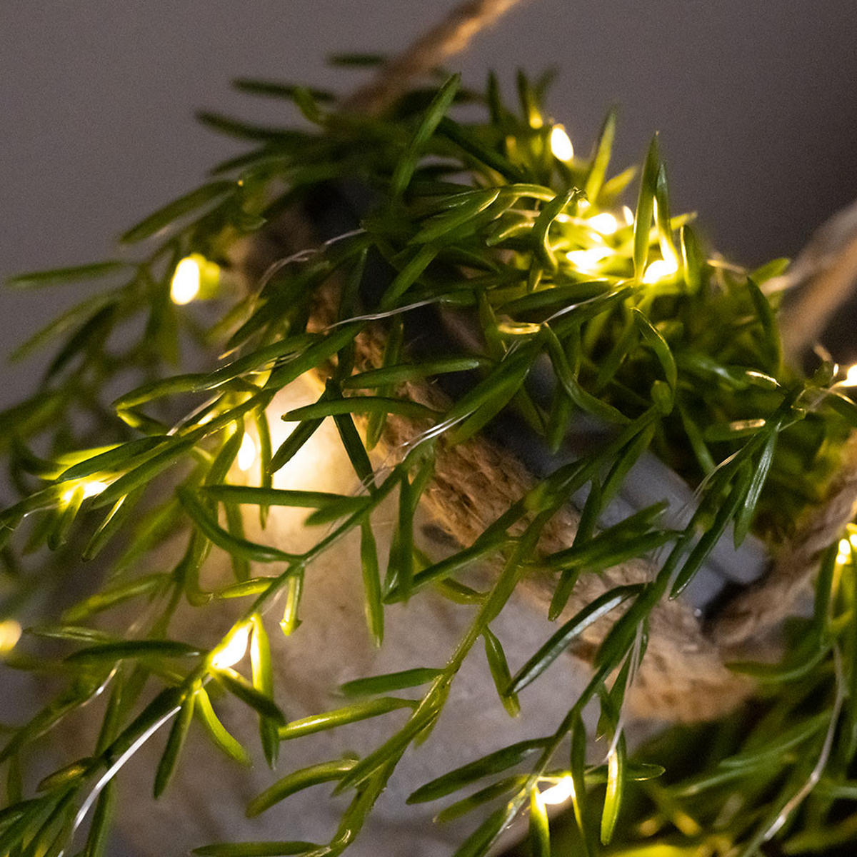 LED AUSSENLEUCHTE Solar grün Hanfseil - Multicolor, Kunststoff (13/13/90cm) - Globo Lighting