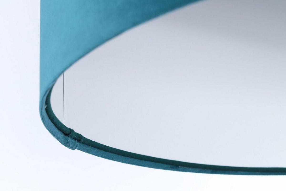 HÄNGELEUCHTE Türkis 50/25 cm - Türkis/Weiß, Kunststoff (50/0.8/25cm) - ONZENO