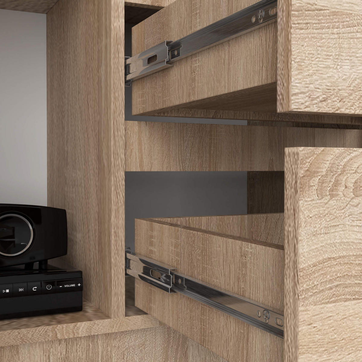 MEHRZWECKSCHRANK Sonoma-Eiche 80x180x35 cm - Sonoma Eiche, Holzwerkstoff (80/180/35cm) - Akord