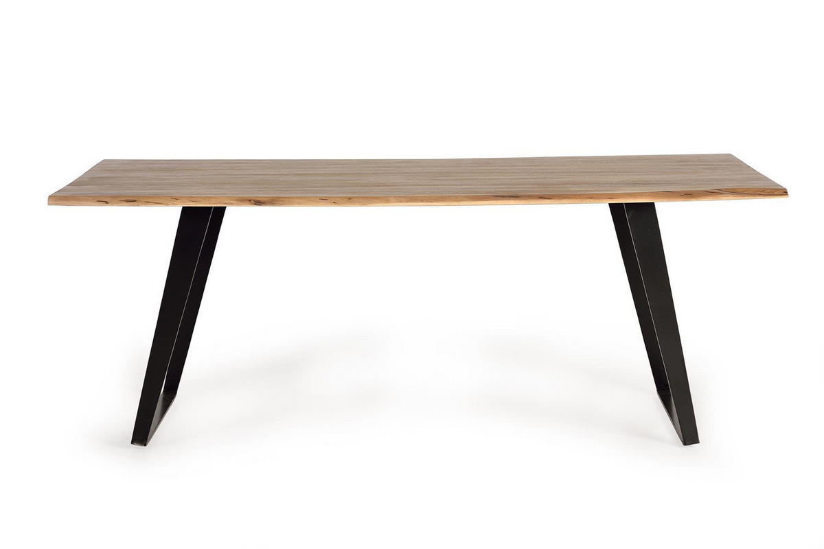 ESSTISCH aus Akazienholz - Braun, Holz (205/100/76cm) - Giner y Colomer