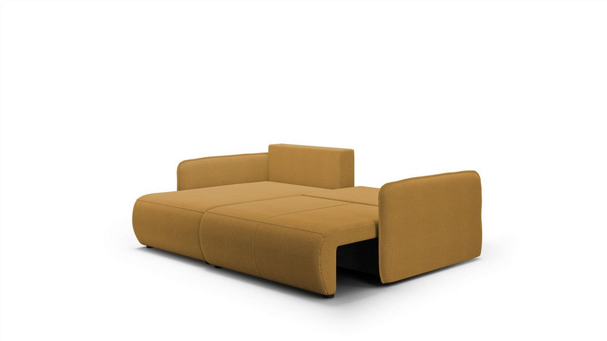 ECKSOFA Calgary - Gelb, Holzwerkstoff/Textil (207/148cm) - Fun Möbel