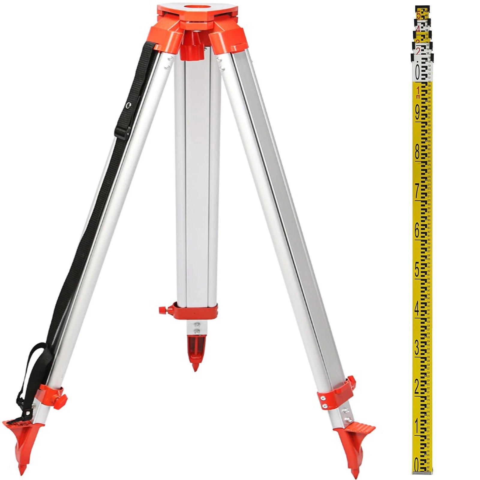LASERSTATIV 1,65m Aluminium Schwarz Stab-Set 5m - Weiß, Metall (10/10/500cm) - Kaket
