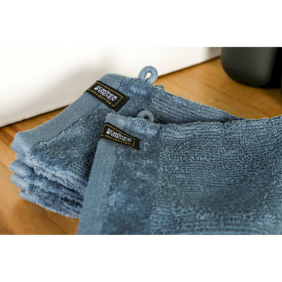 WASCHHANDSCHUH SENSE-6 - Blau, Textil (16/21cm) - Schöner Wohnen
