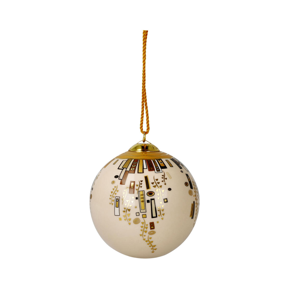 CHRISTBAUMKUGEL Gustav Klimt - Ornamente, Porzellan, Bunt, 7.5 cm - Multicolor, Keramik (7.5/7.5/7.5cm) - Goebel