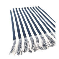STRANDTUCH. Bio-Baumwolle. 100x180 cm - Weiß, Textil (100/180cm) - SOWL