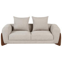 2-SITZER-SOFA Taupe Vinliden - Taupe, Textil (180/62/87cm) - Beliani