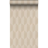 TAPETE 3D Muster 50 x 900 cm - Beige, Papier (50/900cm) - Origin Wallcoverings
