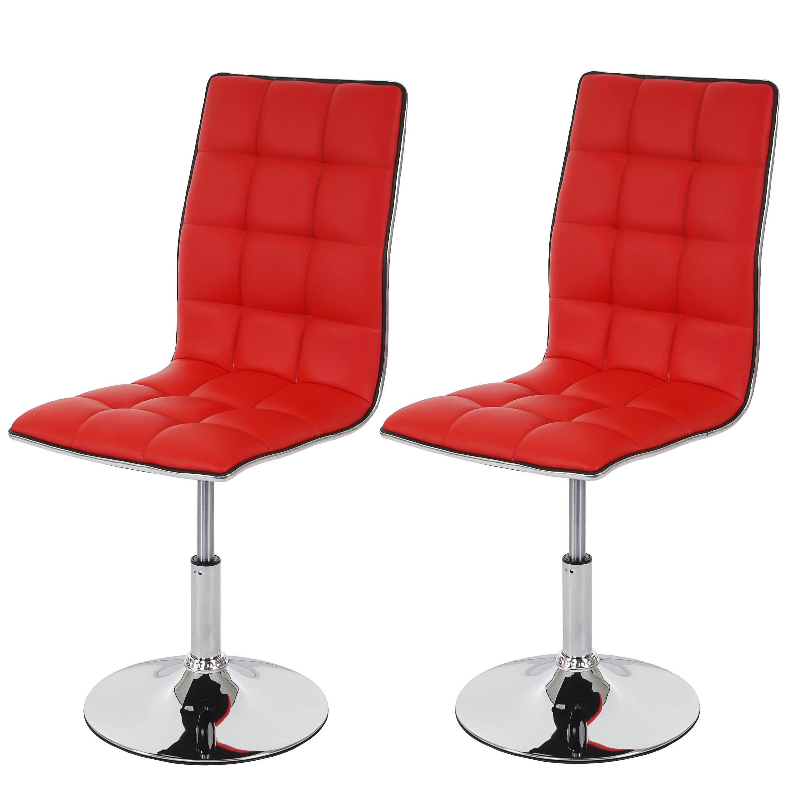 ESSZIMMERSTUHL Rot 2er-Set - Rot, Textil (43/103/54cm) - Jamb