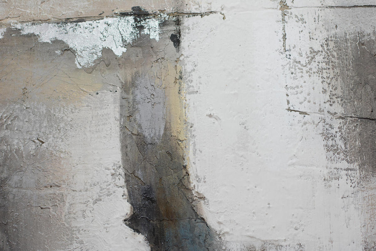 ACRYLBILD HANDGEMALT 90/60 cm - Beige/Grau, Holz/Textil (90/60cm) - KUNSTLOFT