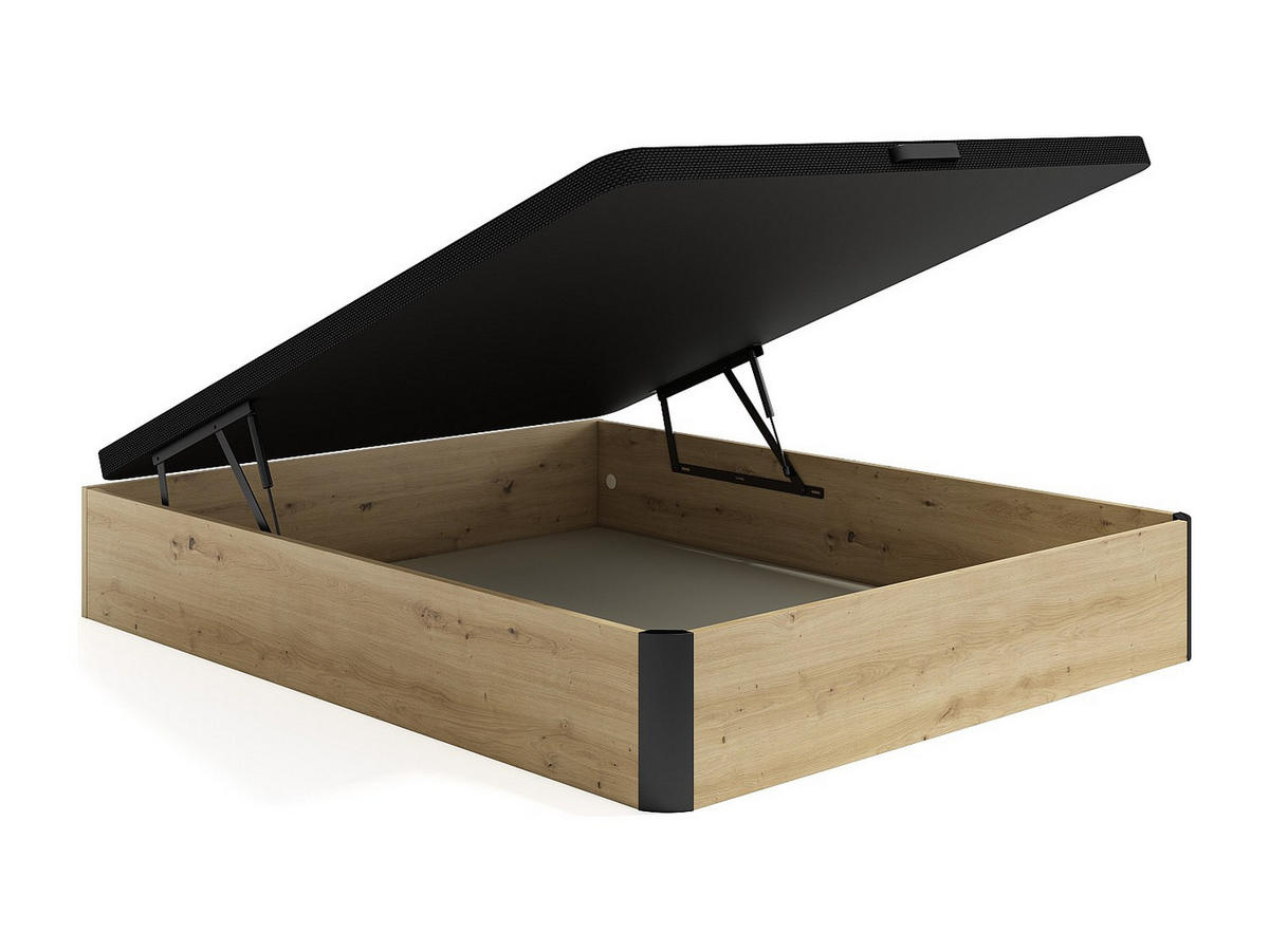 BETTGESTELL mit Bettkasten - 2 Personen - holz - naturfarben hell Namosi - Naturfarben, Holz (160/200cm) - Vente-Unique