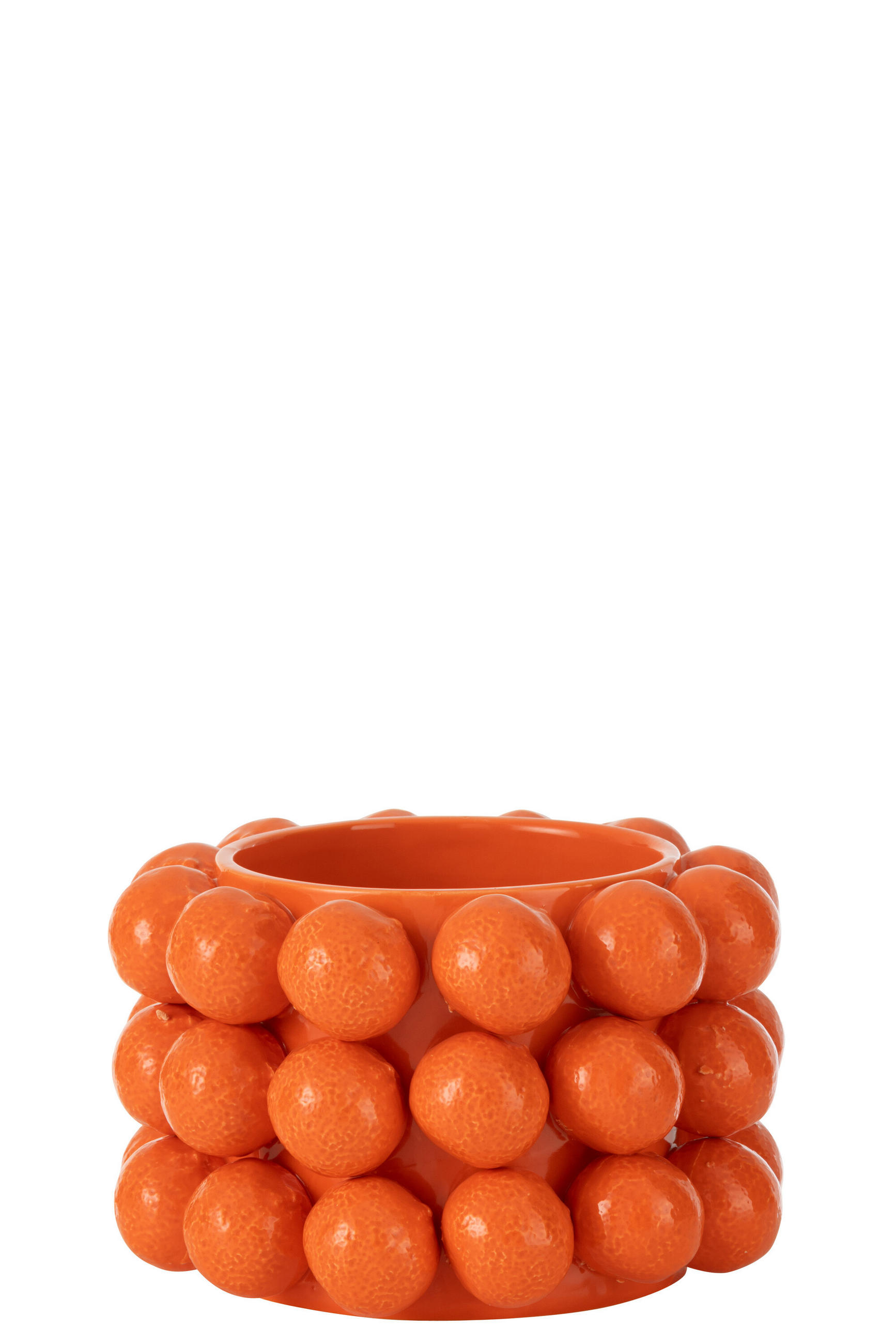 BLUMENTOPF APFELSINE - Töpferei - Orange - M - Ø 19,7 cm - Orange, Keramik (19.5/13cm) - J-Line