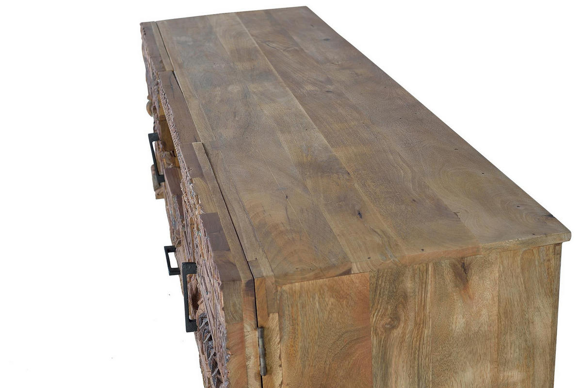 TV-SCHRANK aus recyceltem Mangoholz - Braun, Holz (180/60/50cm) - Giner y Colomer