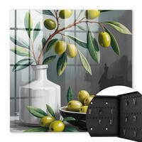 SCHLÜSSELBOX Schwarz 30x30 cm- Türöffnung nach rechts - Grüne Olive - Grün, Metall (30/30/5cm) - TULUP